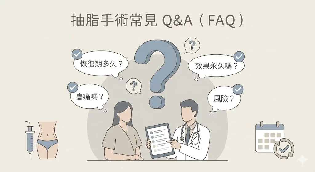 抽脂手術常見 Q&A(FAQ)